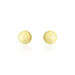 Boucles D'oreilles Puces Fidelia Boule Sablee Or Jaune - Clous d'oreilles Femme | Histoire d’Or