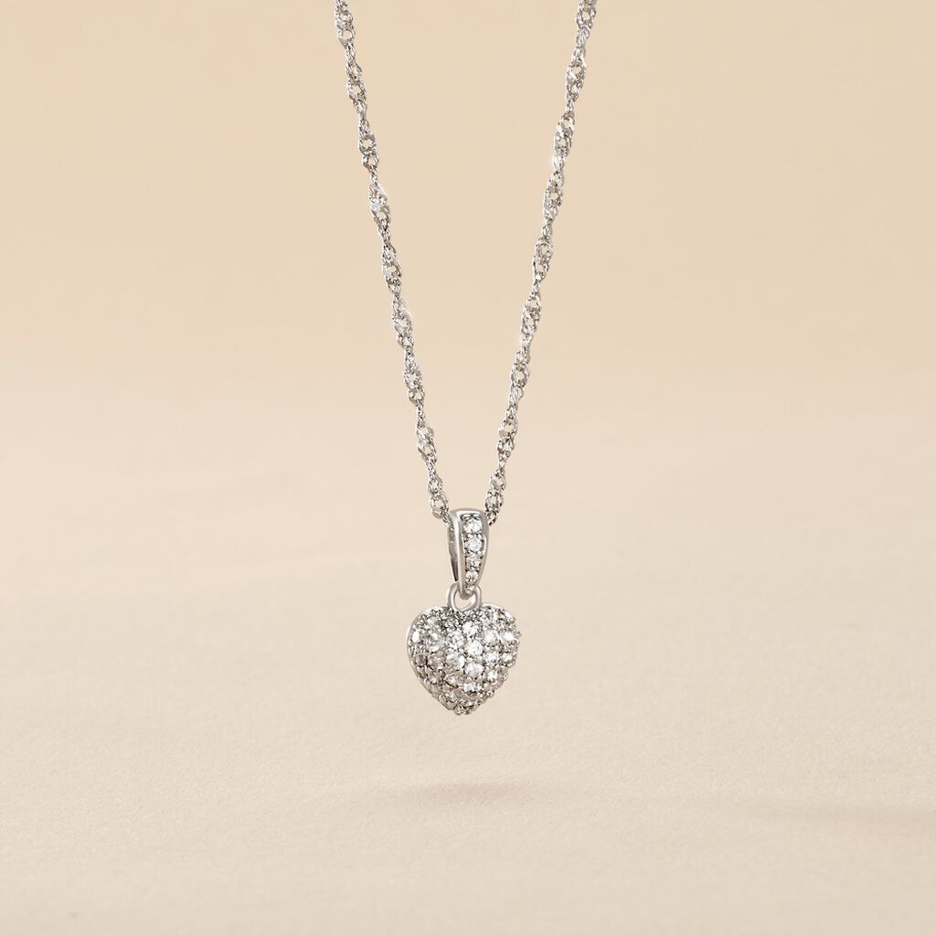 Collier Argent Sido Oxydes De Zirconium - Colliers fantaisie Femme | Histoire d&rsquo;Or