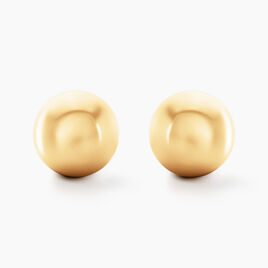 Boucles D'oreilles Puces Fidelia Boule Or Jaune - Clous d'oreilles Femme | Histoire d’Or