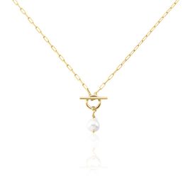 Collier Plaqué Or Jaune Ibai Perle D'eau Douce - Colliers Femme | Histoire d’Or