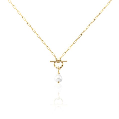 Collier Plaqué Or Jaune Ibai Perle D'eau Douce - Colliers Femme | Histoire d’Or