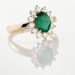 Bague Vladimir Or Jaune Emeraude Diamants - Bagues solitaires Femme | Histoire d’Or