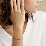 Bracelet Jany Maille Palmier Or Blanc - Bracelets cha&icirc;ne Femme | Histoire d&rsquo;Or