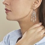 Boucles D'oreilles Pendantes Anoki Argent Blanc - Boucles d'oreilles fantaisie Femme | Histoire d&rsquo;Or