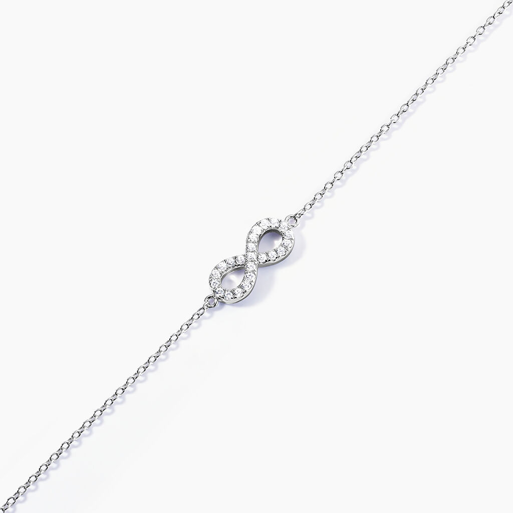 Bracelet Lou Argent Blanc Oxyde De Zirconium - Bracelets Femme | Histoire d’Or