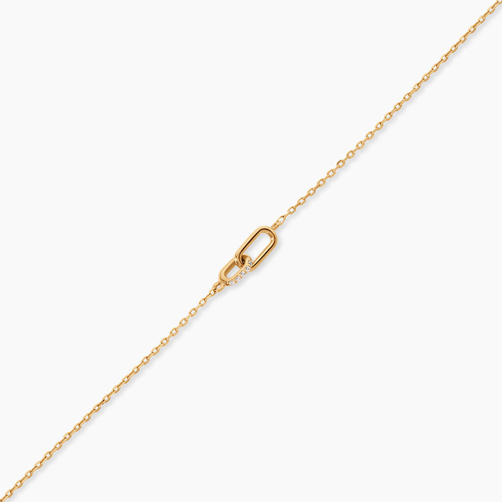 Bracelet Chrislene Plaqu&eacute; Or Jaune Oxyde De Zirconium - Bracelets Femme | Histoire d&rsquo;Or
