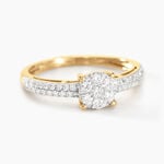 Bague Solitaire Julia Or Jaune Diamant Synthetique - Bagues solitaires Femme | Histoire d&rsquo;Or