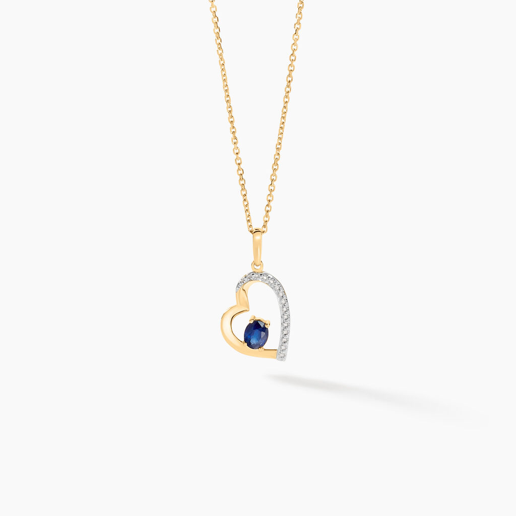 Pendentif Arduinna Or Jaune Saphir - Pendentifs Femme | Histoire d’Or
