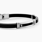 Bracelet Claudino Acier Blanc - Bracelets Cuir Homme | Histoire d&rsquo;Or