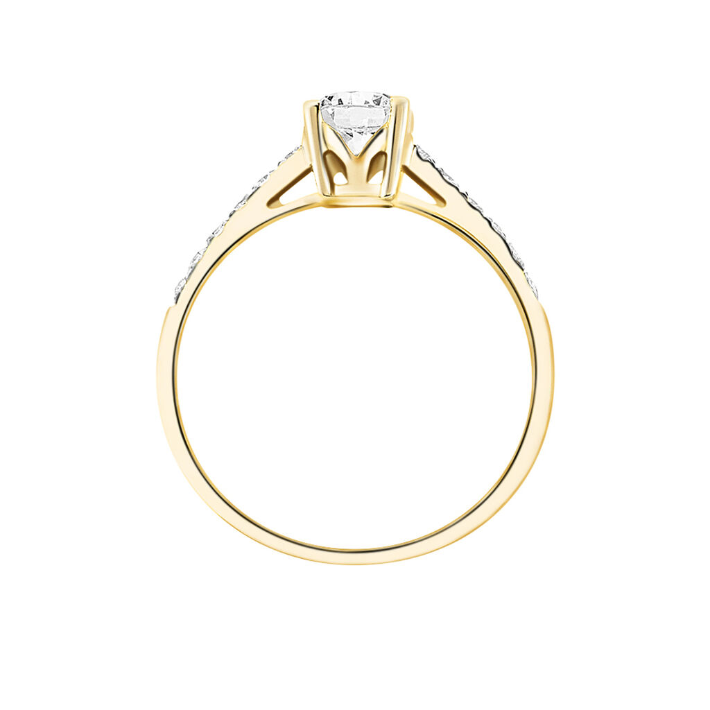 Bague Manon Or Jaune Oxyde De Zirconium - Bagues solitaires Femme | Histoire d’Or