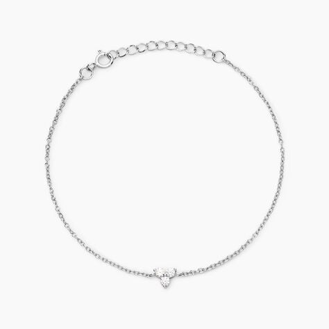 Bracelet Thylane Argent Blanc Oxyde De Zirconium - Bracelets Femme | Histoire d’Or