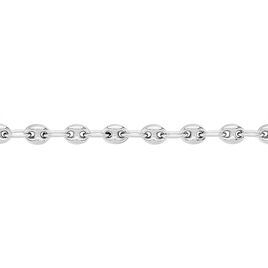 Collier Carrus Maille Grain De Cafe Argent Blanc - Chaines Homme | Histoire d’Or
