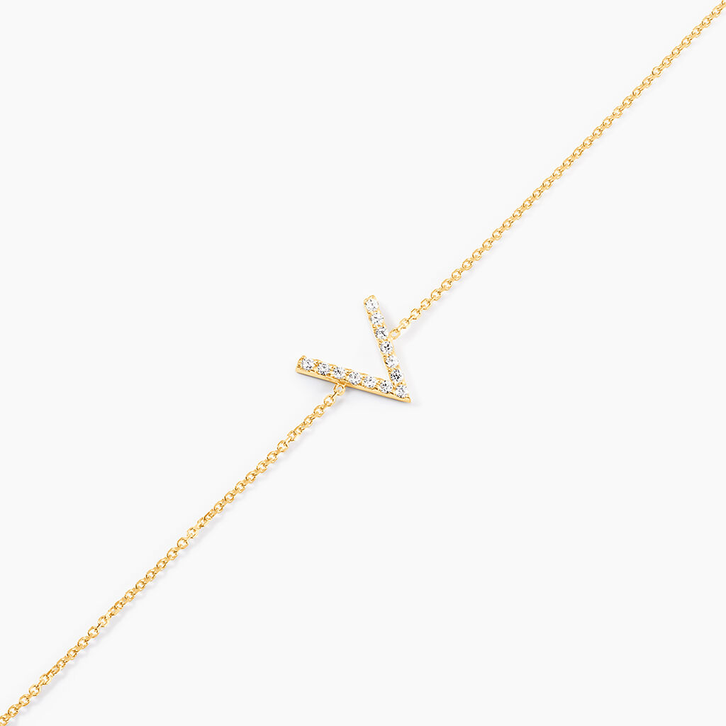 Bracelet Celene Or Jaune Oxyde De Zirconium - Bracelets Femme | Histoire d’Or