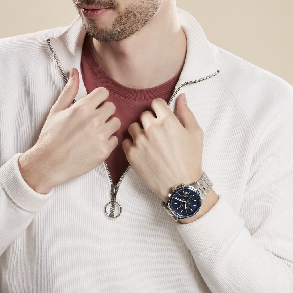 Montre Pierre Lannier Cronos Bleu - Montres Homme | Histoire d’Or