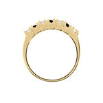 Bague Isee Plaqu&eacute; Or Oxydes De Zirconium - Bagues avec pierre Femme | Histoire d&rsquo;Or