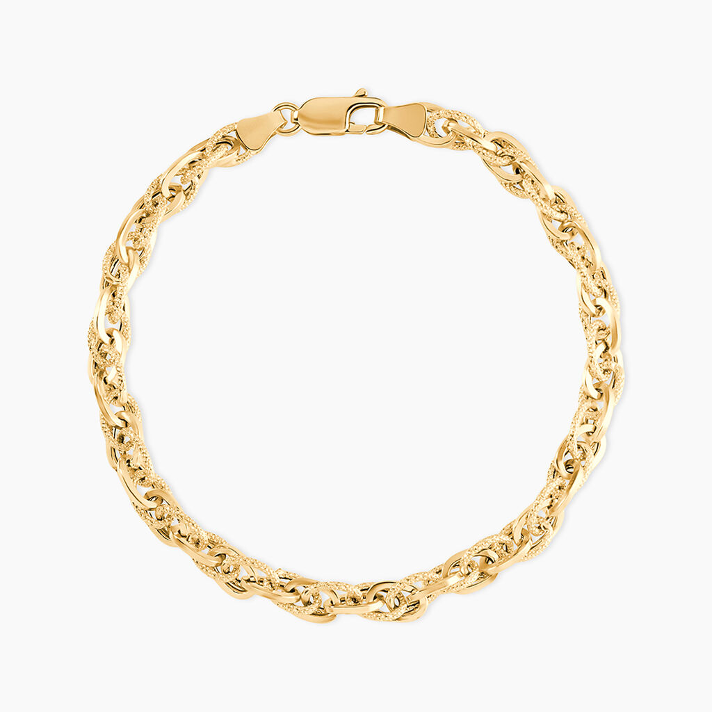 Bracelet Maille Jodie Or Jaune - Bracelets cha&icirc;ne Femme | Histoire d&rsquo;Or