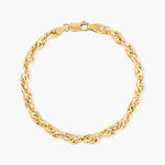 Bracelet Maille Jodie Or Jaune - Bracelets cha&icirc;ne Femme | Histoire d&rsquo;Or