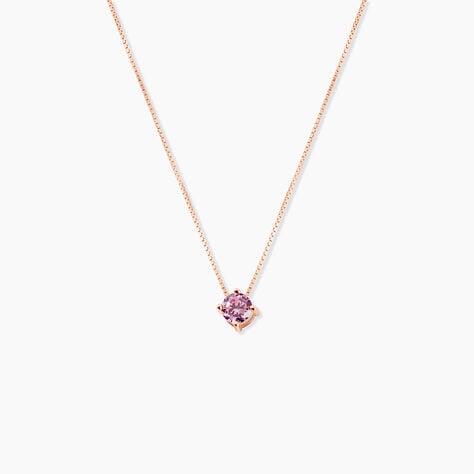 Collier Rio Argent Rose Oxyde De Zirconium - Colliers fantaisie Femme | Histoire d&rsquo;Or