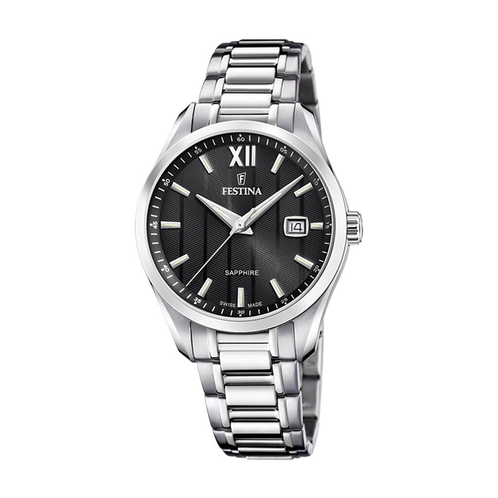 Montre Festina Swiss Made Noir - Montres suisses Homme | Histoire d’Or