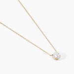 Collier Ponama Or Jaune Oxyde De Zirconium - Colliers Femme | Histoire d&rsquo;Or