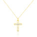 Collier Croix Or Jaune Diamant - Colliers Femme | Histoire d’Or