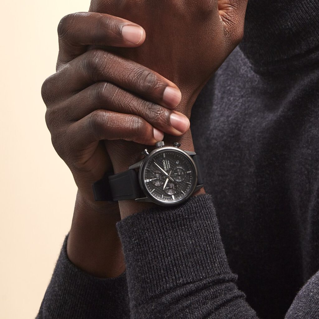 Montre Seiko Sport Titane Noir - Montres Homme | Histoire d’Or