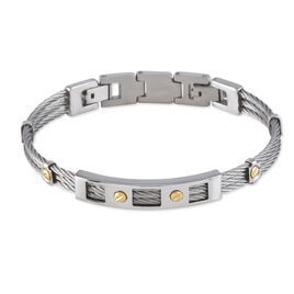 Bracelet Jacques Acier Blanc - Bracelets fantaisie Homme | Histoire d’Or