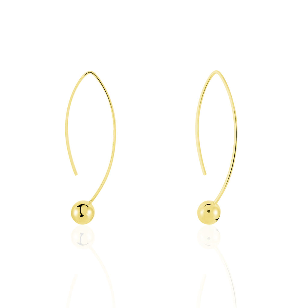 Cr&eacute;oles Helle Amande Or Jaune - Boucles d'oreilles cr&eacute;oles Femme | Histoire d&rsquo;Or