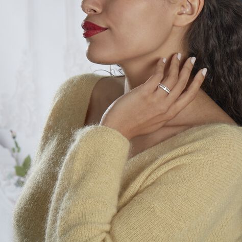 Bague Collection 1986 Or Blanc Diamant - Bagues avec pierre Femme | Histoire d’Or