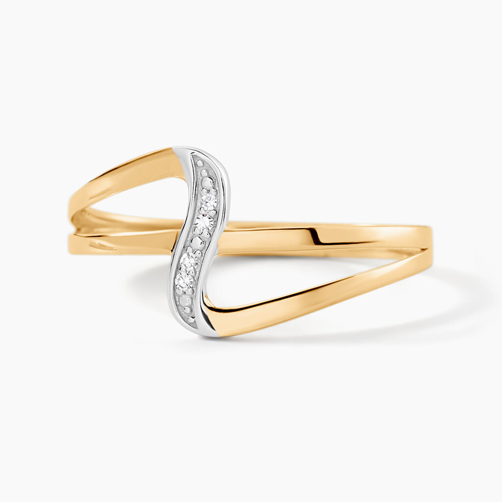 Bague Rosabelle Or Jaune Diamant - Bagues avec pierre Femme | Histoire d&rsquo;Or