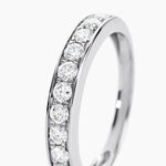 Alliance Rhea Ld Platine Blanc Diamant Synth&eacute;tique - Alliances Femme | Histoire d&rsquo;Or
