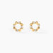 Boucles D'oreilles Puces Reed Or Jaune Oxyde De Zirconium - Clous d'oreilles Femme | Histoire d’Or