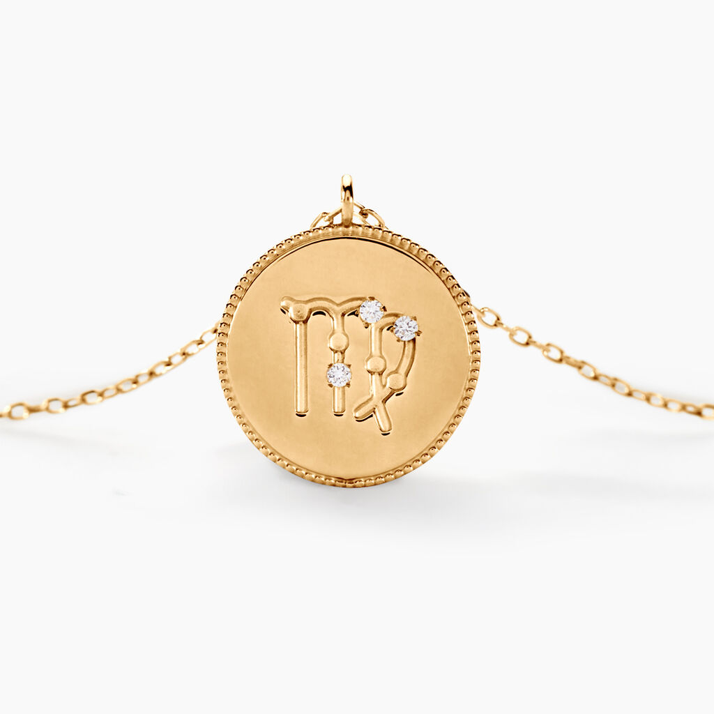 Collier Astrolae Or Jaune Diamant - Colliers Zodiaque Femme | Histoire d’Or