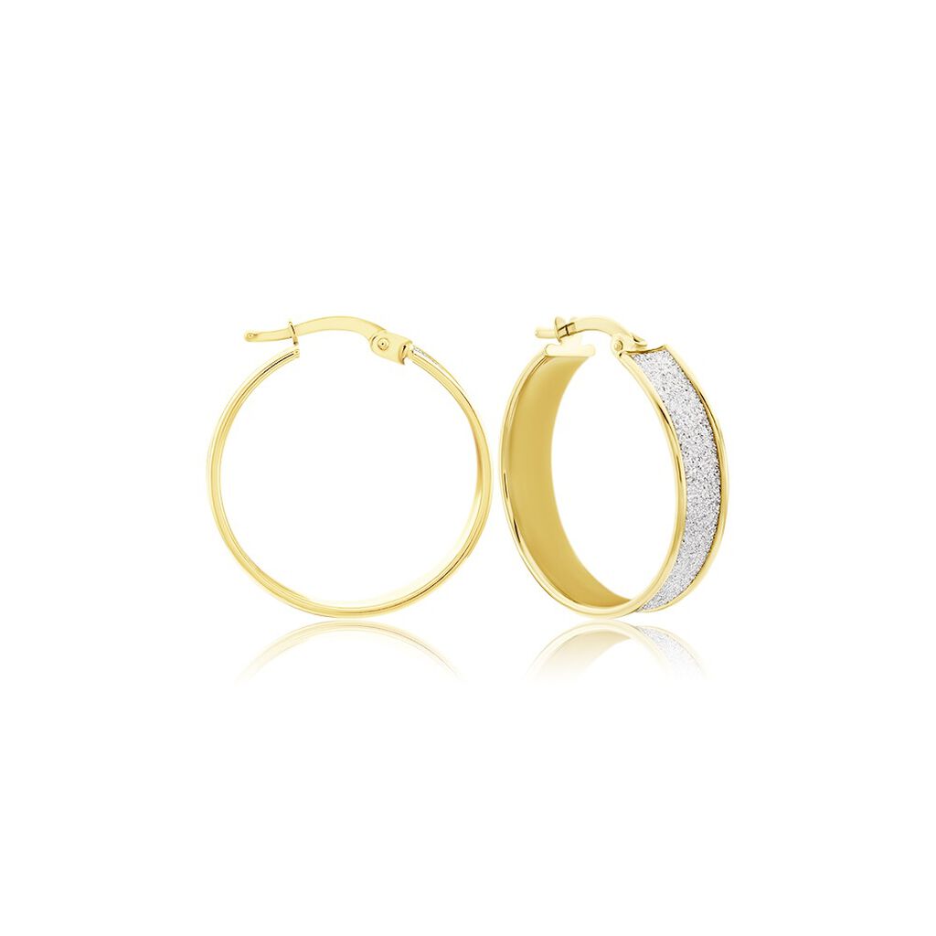 Créoles Lolly Or Jaune - Boucles d'oreilles créoles Femme | Histoire d’Or