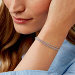 Bracelet Janelle Argent Blanc - Bracelets Femme | Histoire d&rsquo;Or