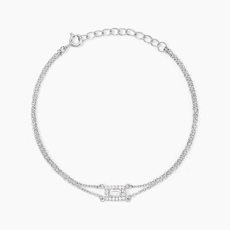 Bracelet Laurine Argent Blanc Oxyde De Zirconium - Bracelets Femme | Histoire d&rsquo;Or