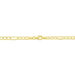 Collier Or Jaune Maille Altern&eacute;e 1/3 - Chaines Femme | Histoire d&rsquo;Or