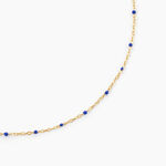 Collier Polka Argent Jaune - Bijoux sans pierre Femme | Histoire d&rsquo;Or