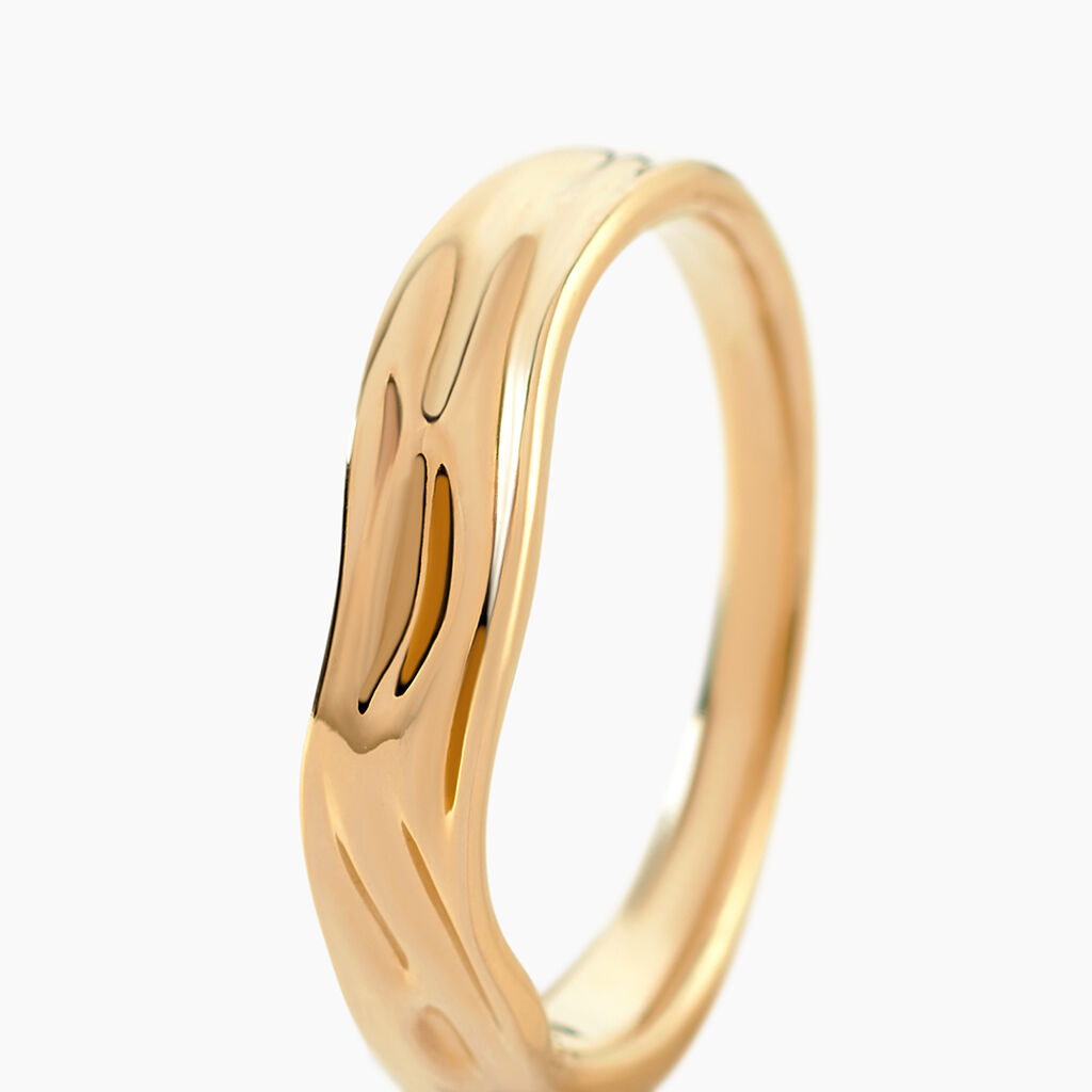 Bague Ondee Plaqué Or Jaune - Bagues fantaisie Femme | Histoire d’Or