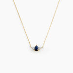 Collier Glykeria Or Jaune Saphir Diamant - Colliers Femme | Histoire d&rsquo;Or