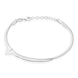 Bracelet Argent Blanc Sapphira - Bracelets fantaisie Femme | Histoire d’Or