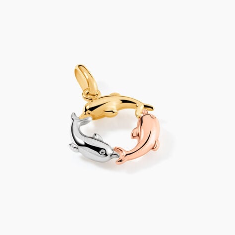 Pendentif Haizia Trio Dauphins Or Tricolore - Pendentifs Famille | Histoire d&rsquo;Or