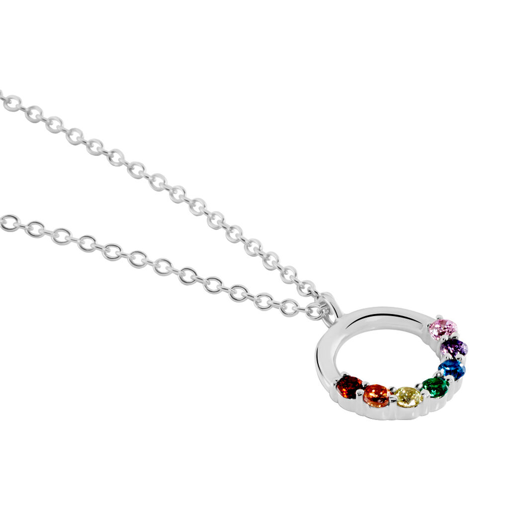 Collier Argent Giustino Oxydes De Zirconium - Colliers fantaisie Femme | Histoire d&rsquo;Or