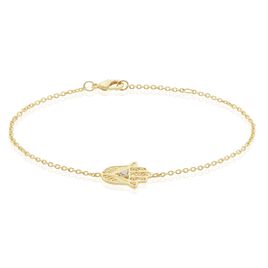 Bracelet Plaqué Or Stijn Oxyde De Zirconium - Bracelets Main de Fatma Femme | Histoire d’Or