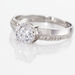 Bague Solitaire Messine Or Blanc Oxyde De Zirconium - Bagues solitaires Femme | Histoire d’Or