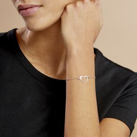 Bracelet Cosima Argent Blanc - Bracelets Coeur Femme | Histoire d’Or