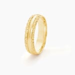 Alliance June 2 Rangs Diamantee Ruban Plat Or Jaune - Alliances Unisex | Histoire d&rsquo;Or