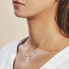 Pendentif Ange Parchemin Or Jaune - Pendentifs Baptême Famille | Histoire d’Or