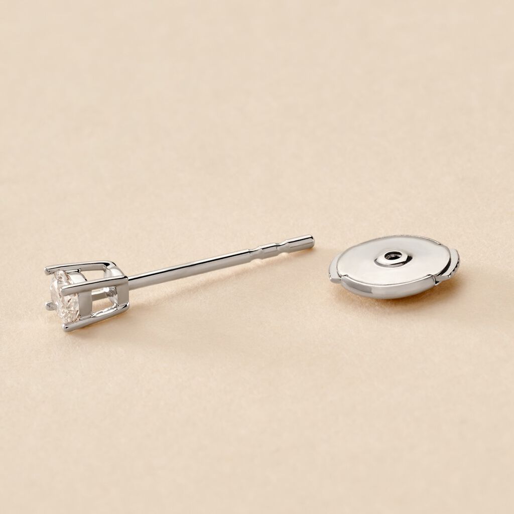 Fermoir Boucle D'oreille Securite Or Blanc - Id&eacute;es cadeaux Famille | Histoire d&rsquo;Or