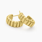 Cr&eacute;oles Mira Acier Jaune - Boucles d'oreilles cr&eacute;oles Femme | Histoire d&rsquo;Or